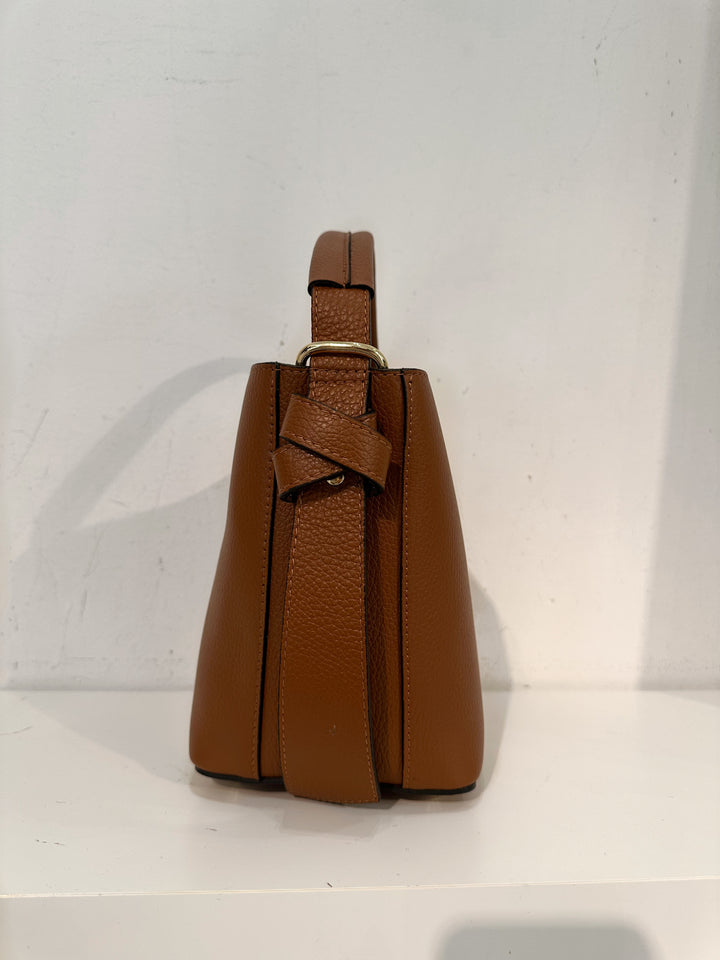 LILLY - Bucket bag i Skinn - Camel