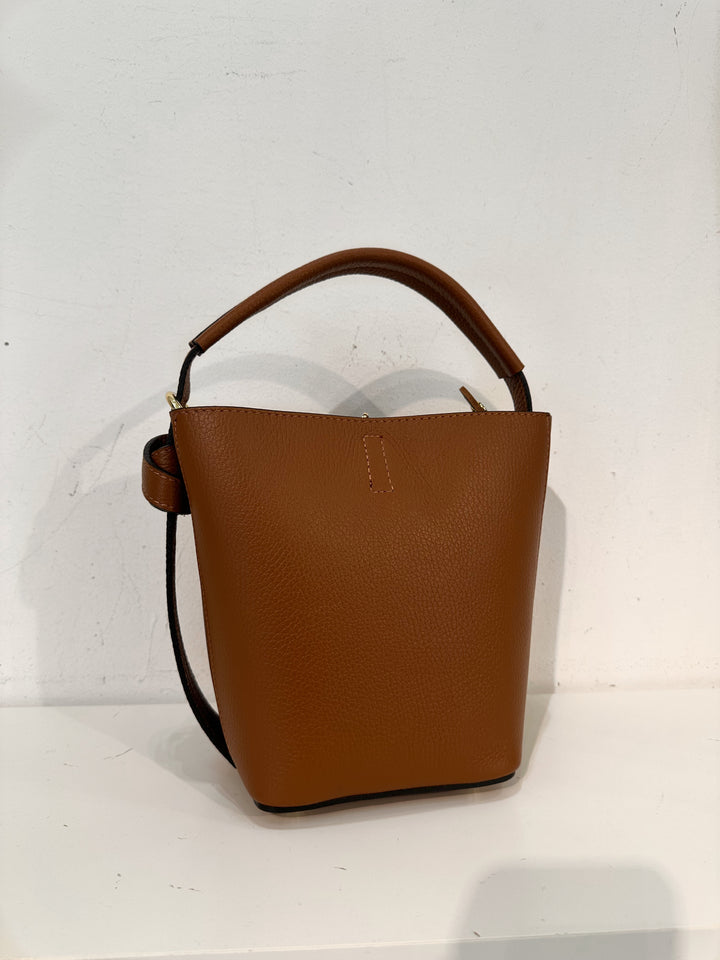LILLY - Bucket bag i Skinn - Camel