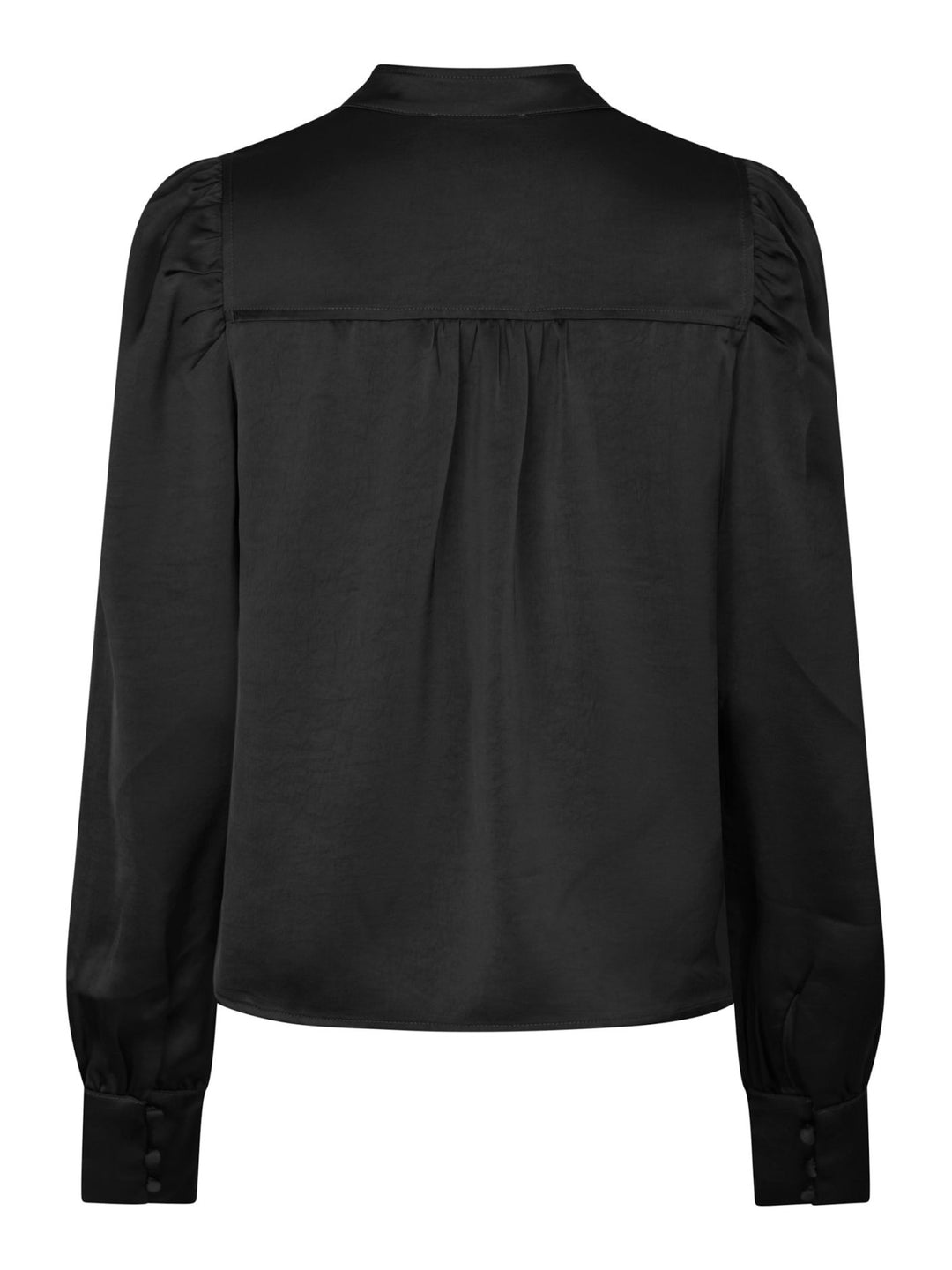 Neo Noir - Rosslyn Heavy Sateen Blouse - Black