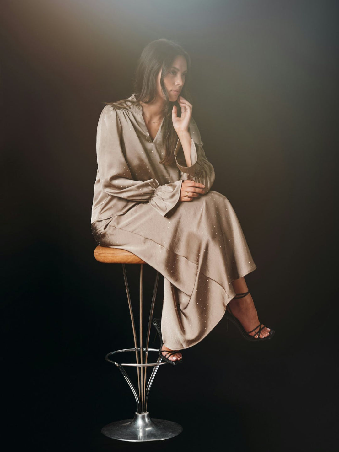 Neo Noir - Amara Heavy Sateen Bedas Blouse