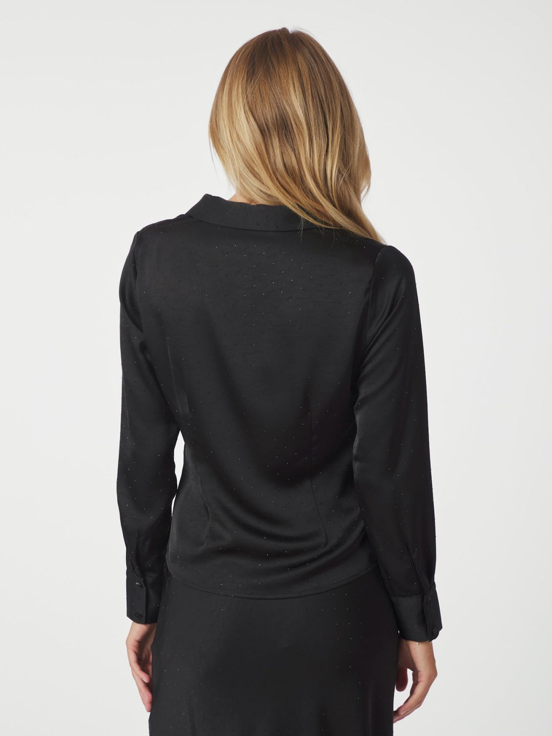 Neo Noir - Christy Heavy Sateen Bedas Blouse