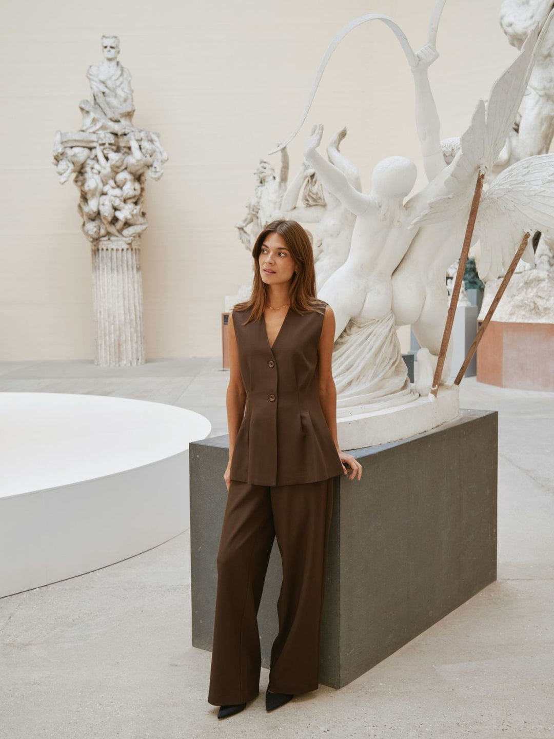 Neo Noir - Emmett Structure Pants - Dark Brown