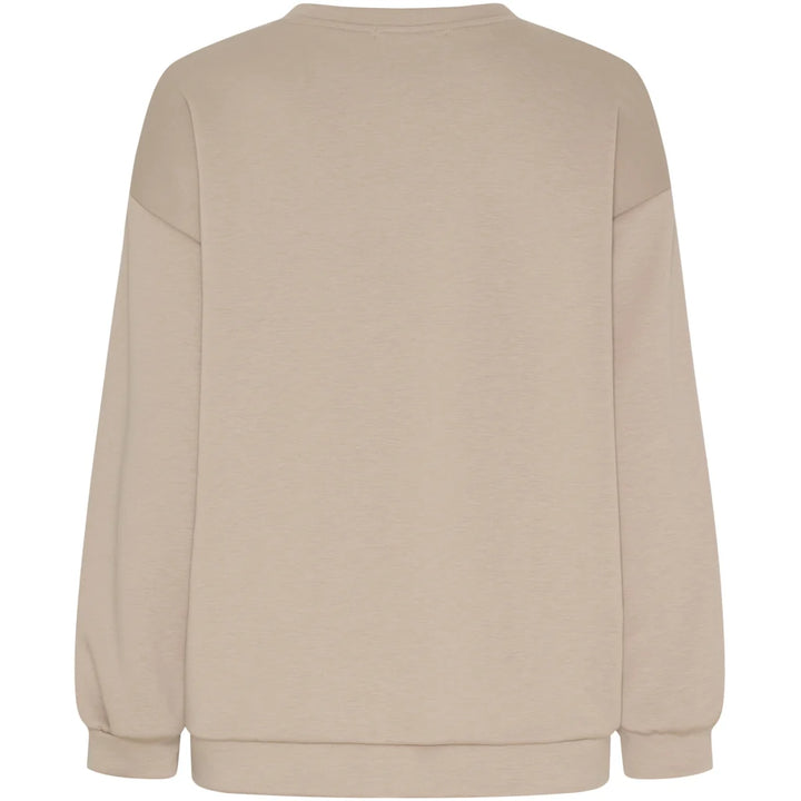 MARTA - Hibiscus Sweatshirt - Beige/Brun