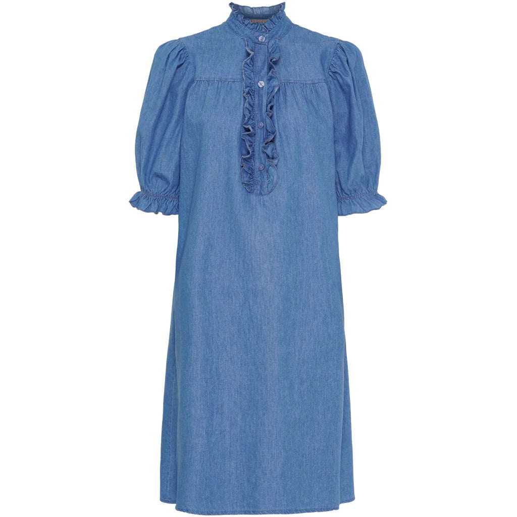 MELISSA - Soft Denim Dress - Light Blue