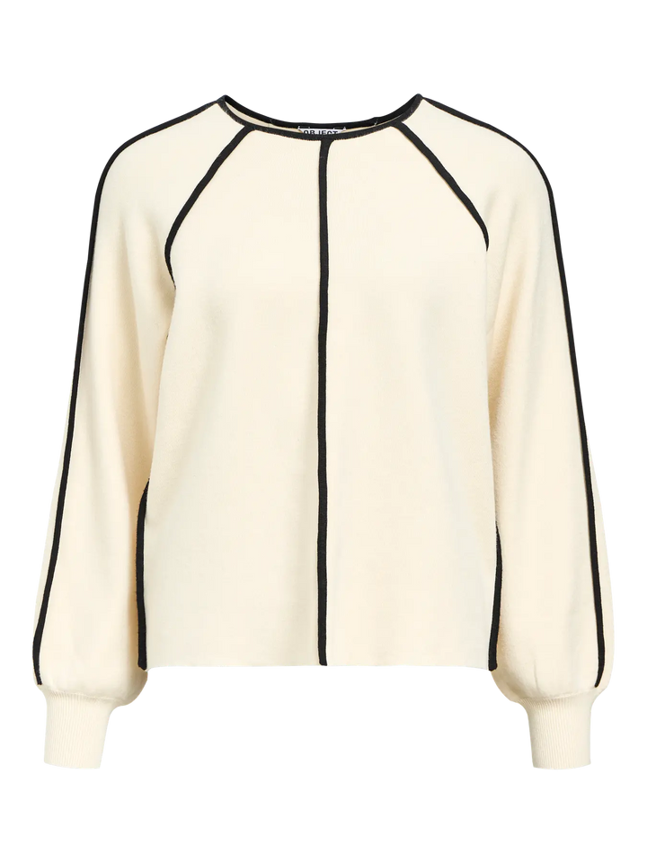 REYNARD - Contrast Pullover - Sandshell/Black