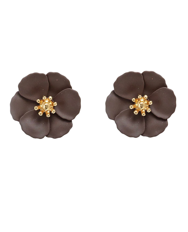 BOW 19 - Flower - Dark brown