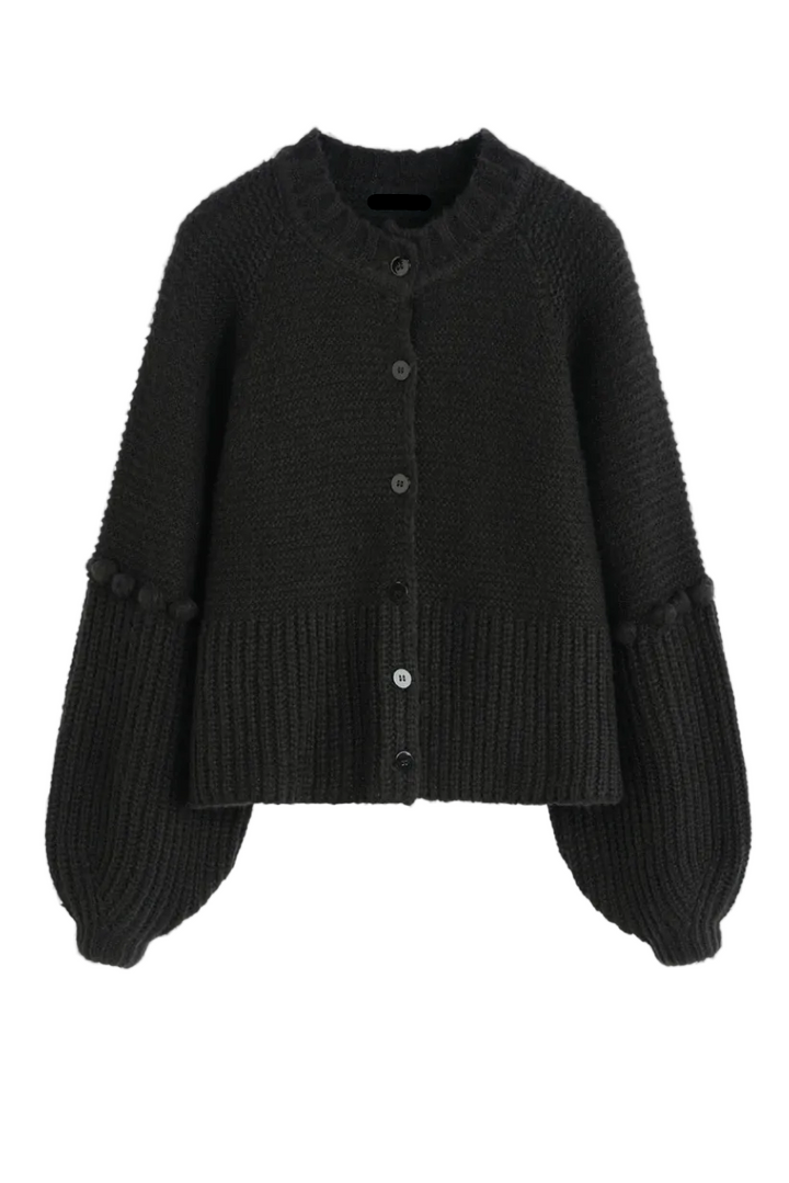 SELECTED BY KABARE - Isla - Mjuk cardigan med ballongärm