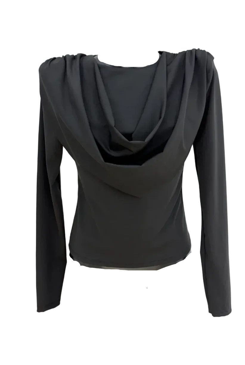 SELECTED BY KABARE - Tracy - Top med axelvaddar - Svart