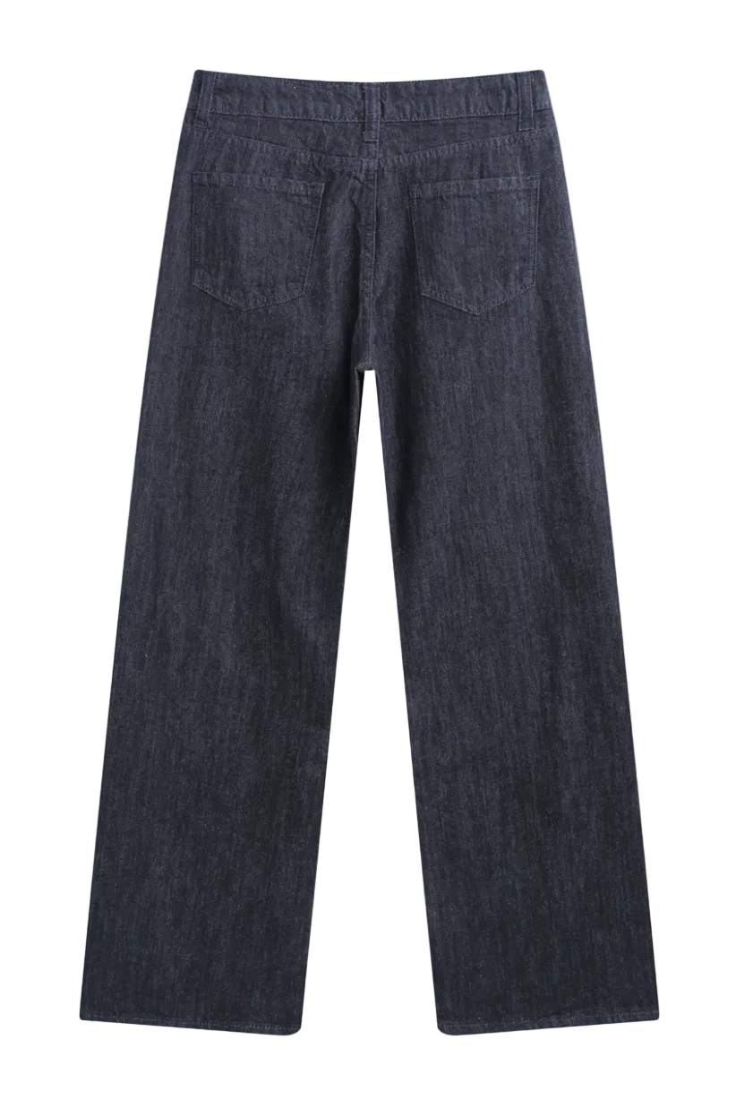 SELECTED BY KABARE - Stud - Jeans med silvernitar - Denim