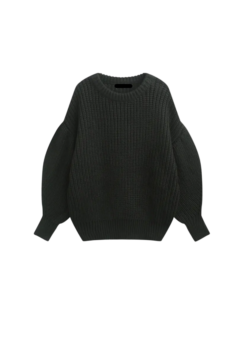 SELECTED BY KABARE - Ivy - Oversized tröja med stor ballongärm