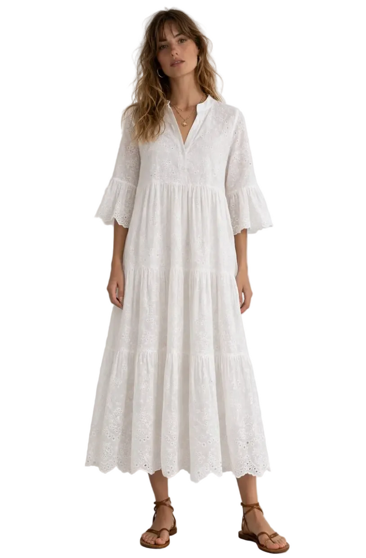 SELECTED BY KABARE -  Nr1 - Broderie Anglaise Long Dress