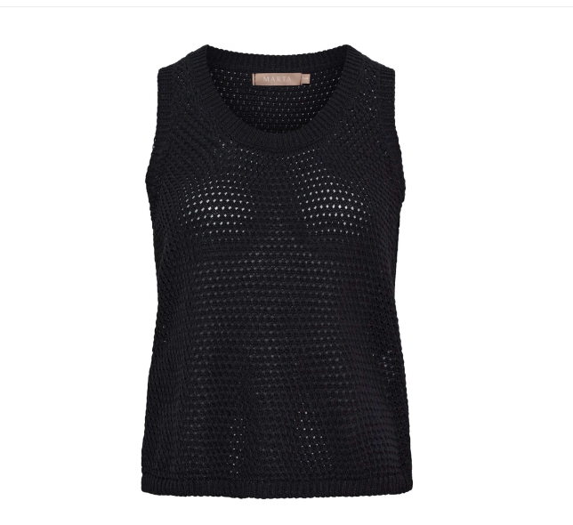 MARTA - Nayla Knit Top - Black