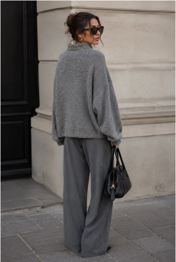 EMMY - Knit Cardigan - Dark Grey