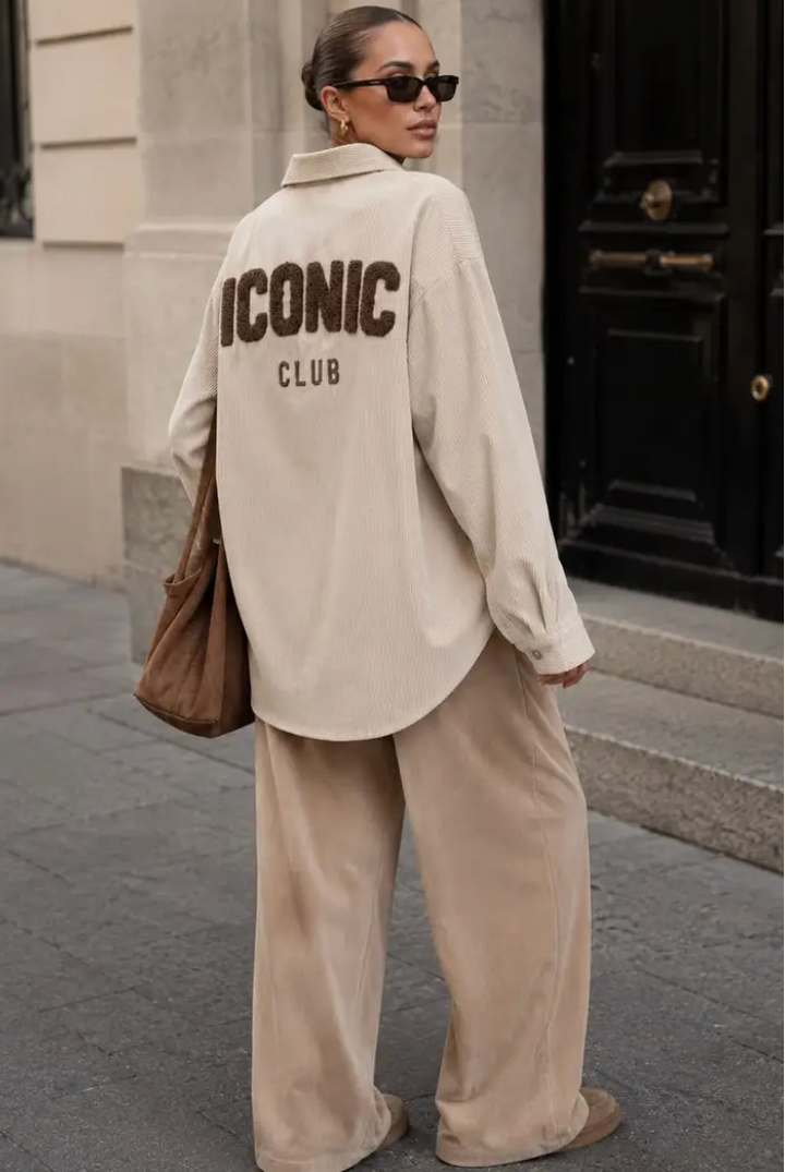 SIA Iconic - Oversized Manchester Shirt - Beige