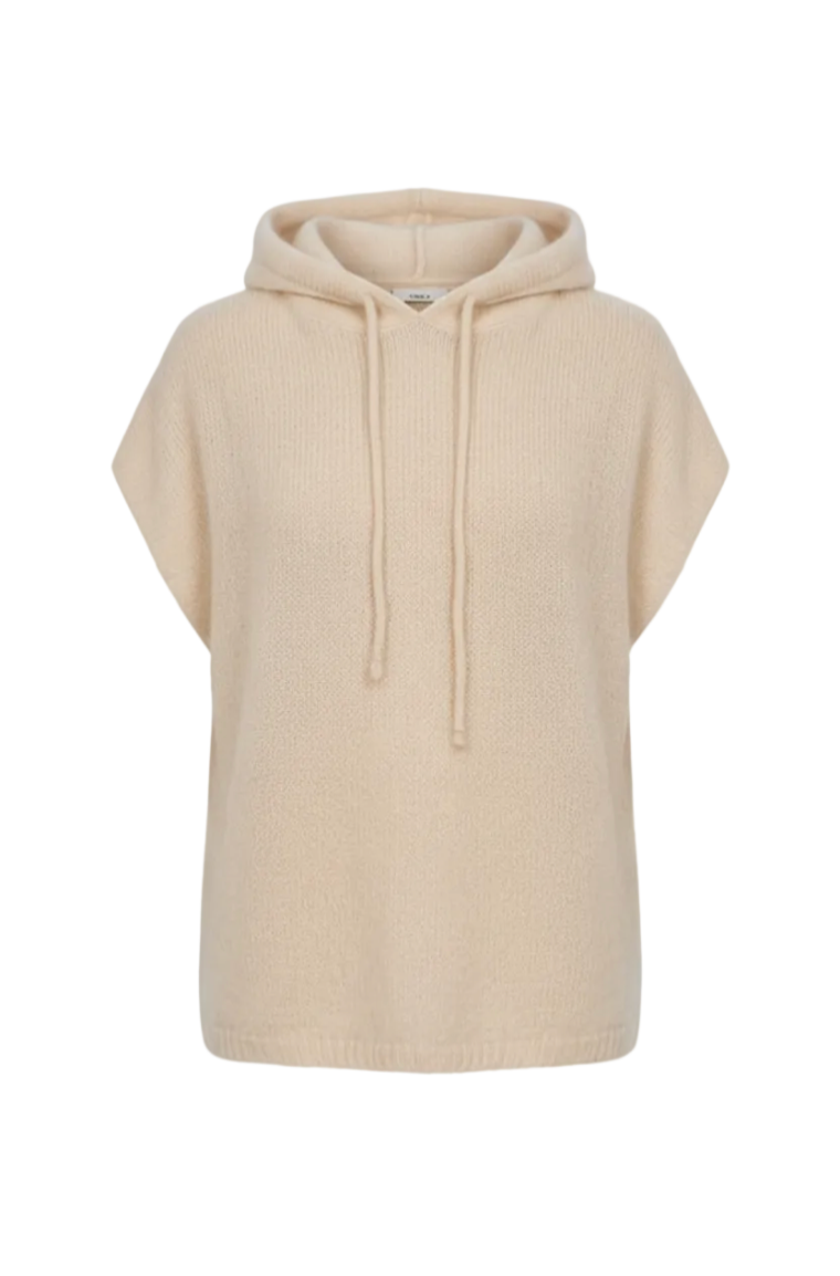 Honey & Haze - Zoé Mohair Hoodie Vest - Beige