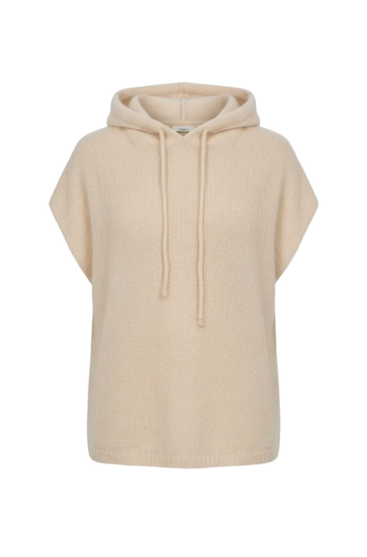 Honey & Haze - Zoé Mohair Hoodie Vest - Beige