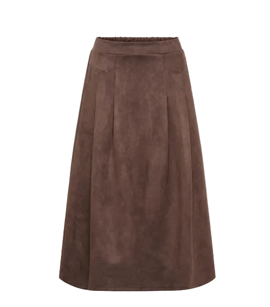 MARTA - Nandina Mocka Skirt - Brown