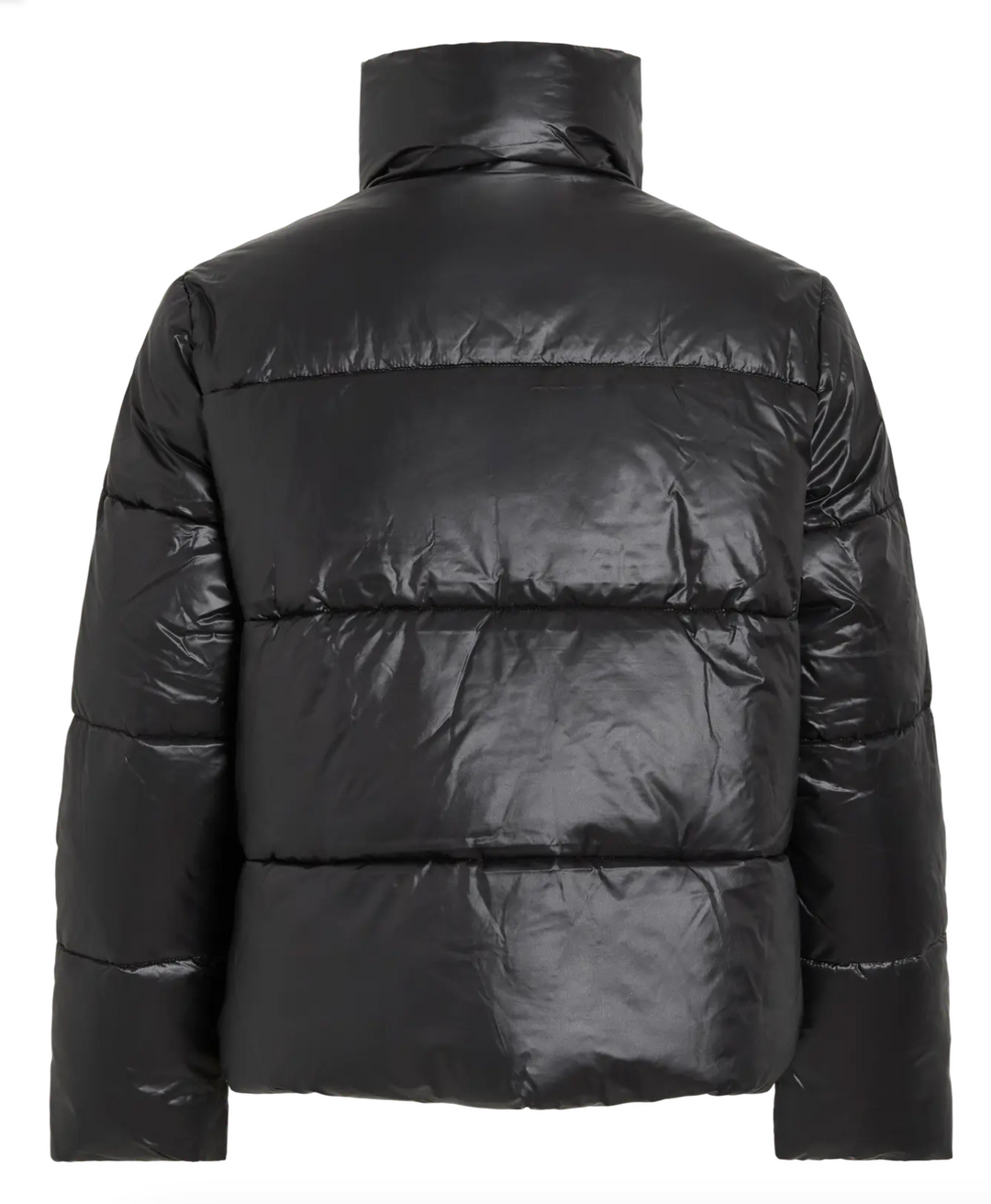 LIDDA - Shinny puffer jacket  - Black