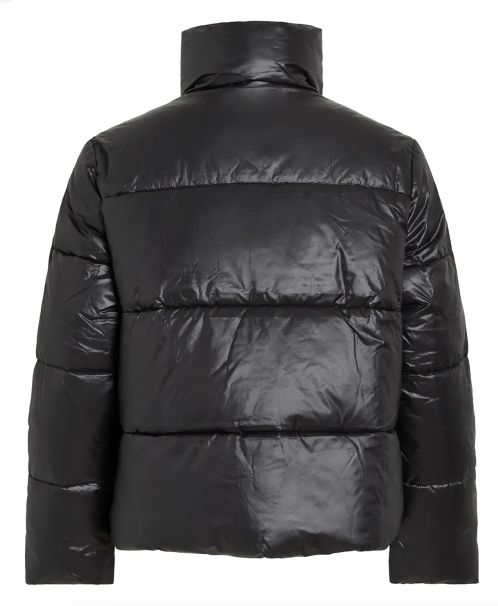 LIDDA - Shinny puffer jacket  - Black