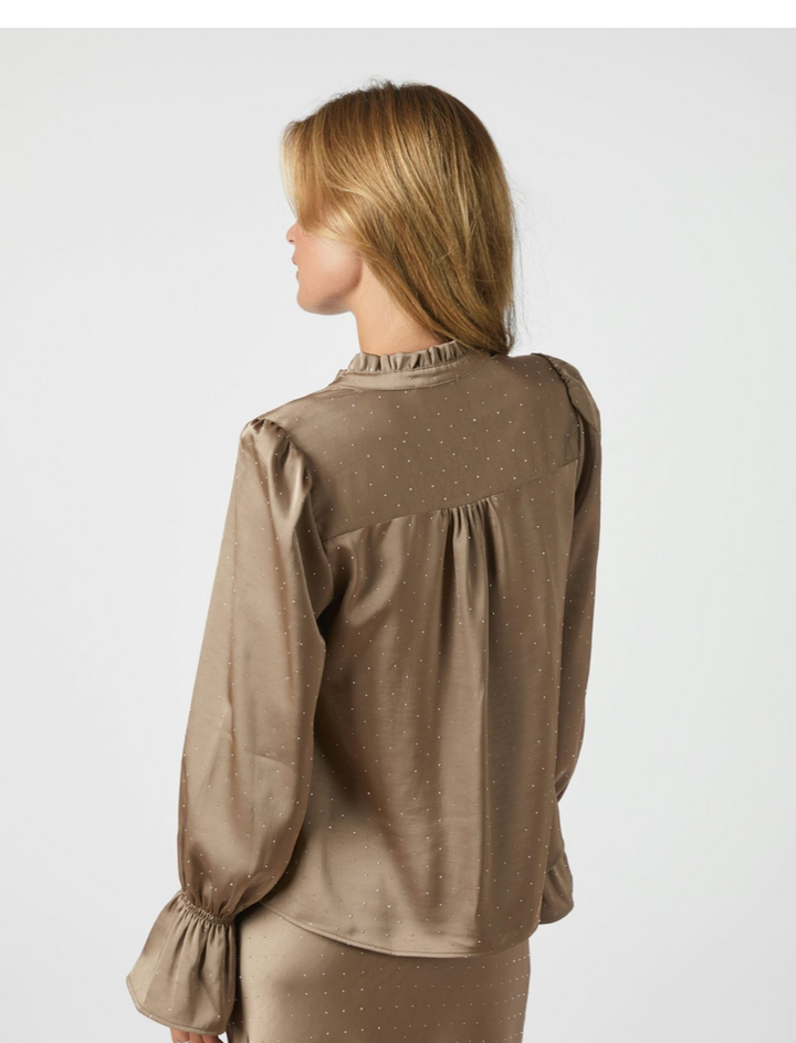 Neo Noir - Amara Heavy Sateen Bedas Blouse
