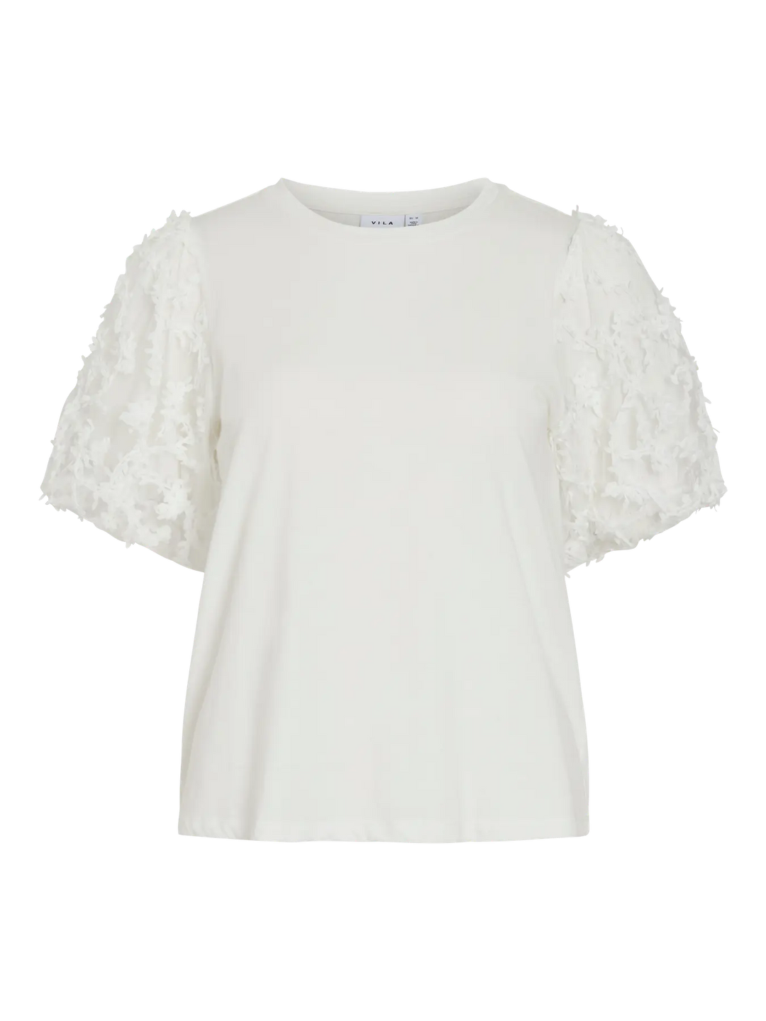 ONESCA - T-shirt med dekorärm - Vit