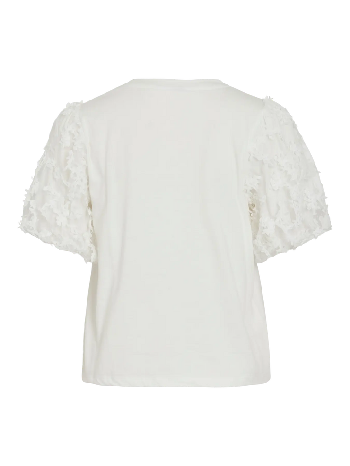 ONESCA - T-shirt med dekorärm - Vit