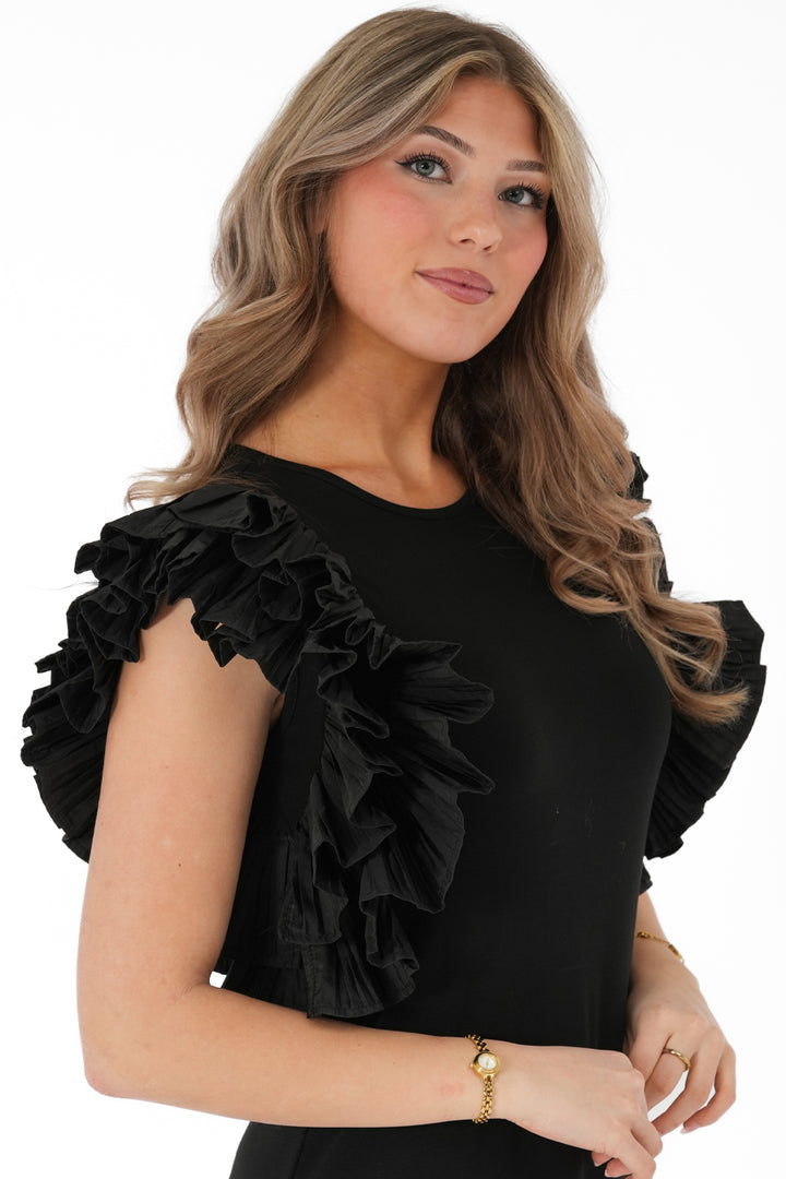 VIVIENNE - Top - Black