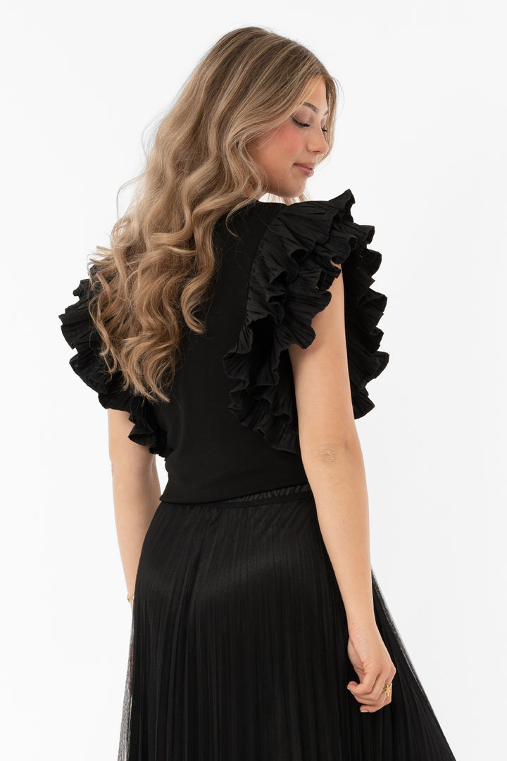 VIVIENNE - Top - Black