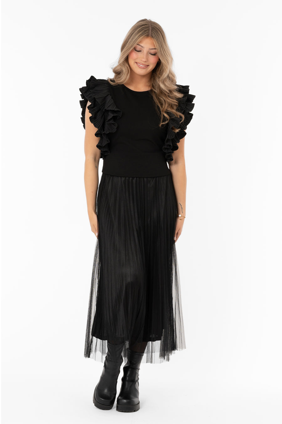 VIVIENNE - Top - Black