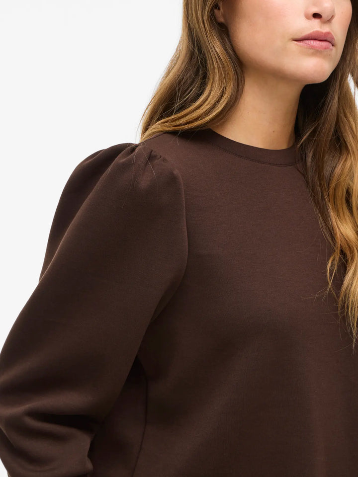 REFLECT - 3/4 Sweatshirt - Coffee Bean