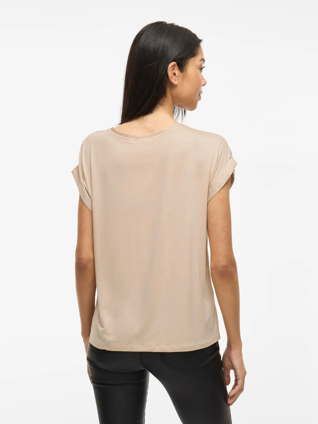 ELLETTE - Satin T-shirt - Cement