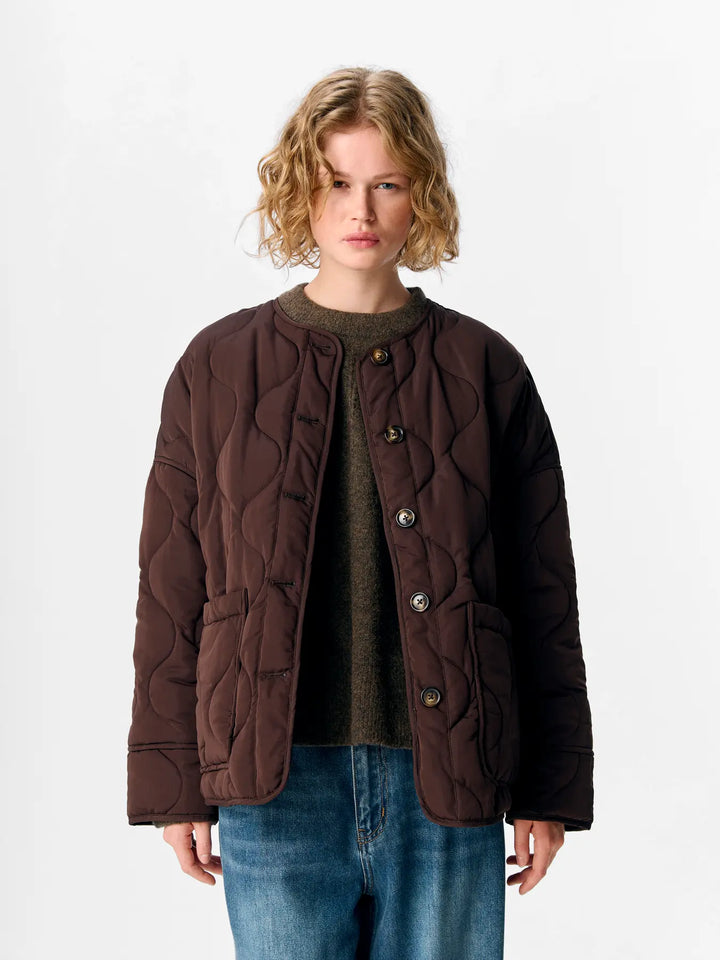 ALLIE - Quilted Jacket - Java