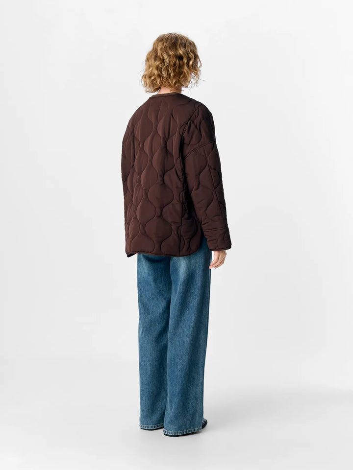 ALLIE - Quilted Jacket - Java