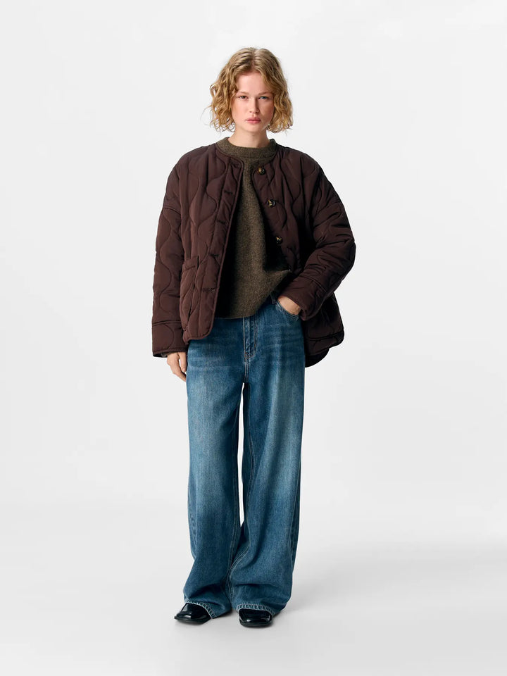ALLIE - Quilted Jacket - Java