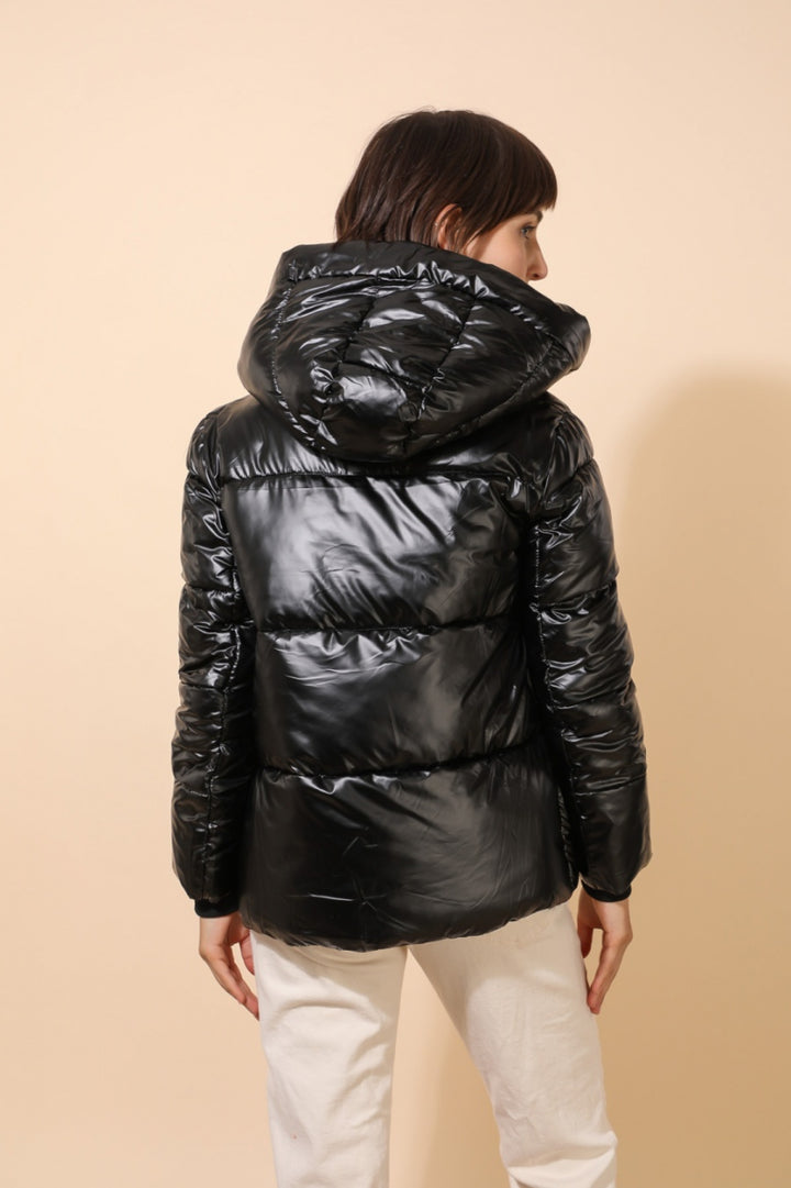 Shiny - Short Puffer Jacket - Black