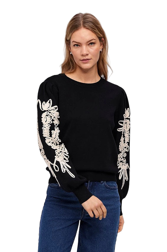 OBJECT - Joana Knit Pullover - Black