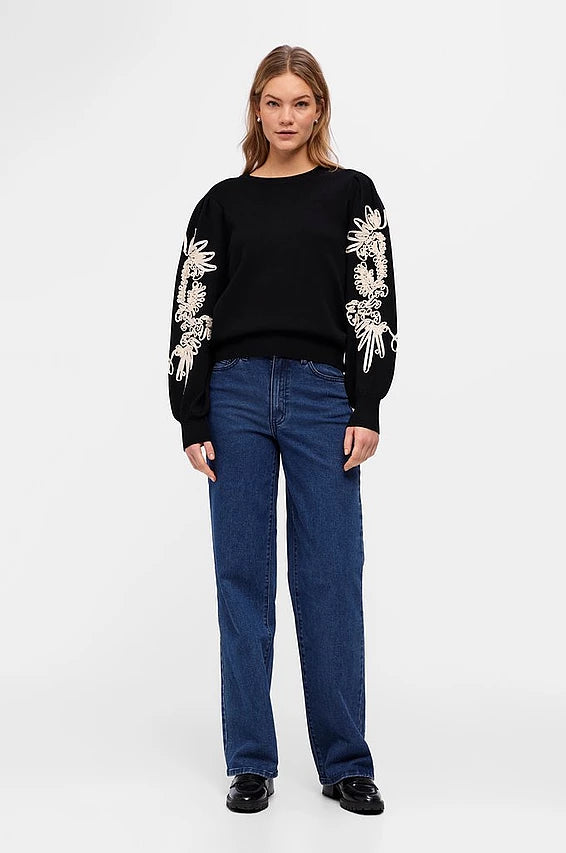 OBJECT - Joana Knit Pullover - Black