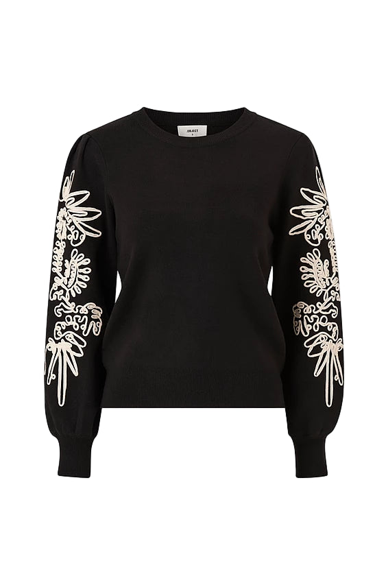 OBJECT - Joana Knit Pullover - Black