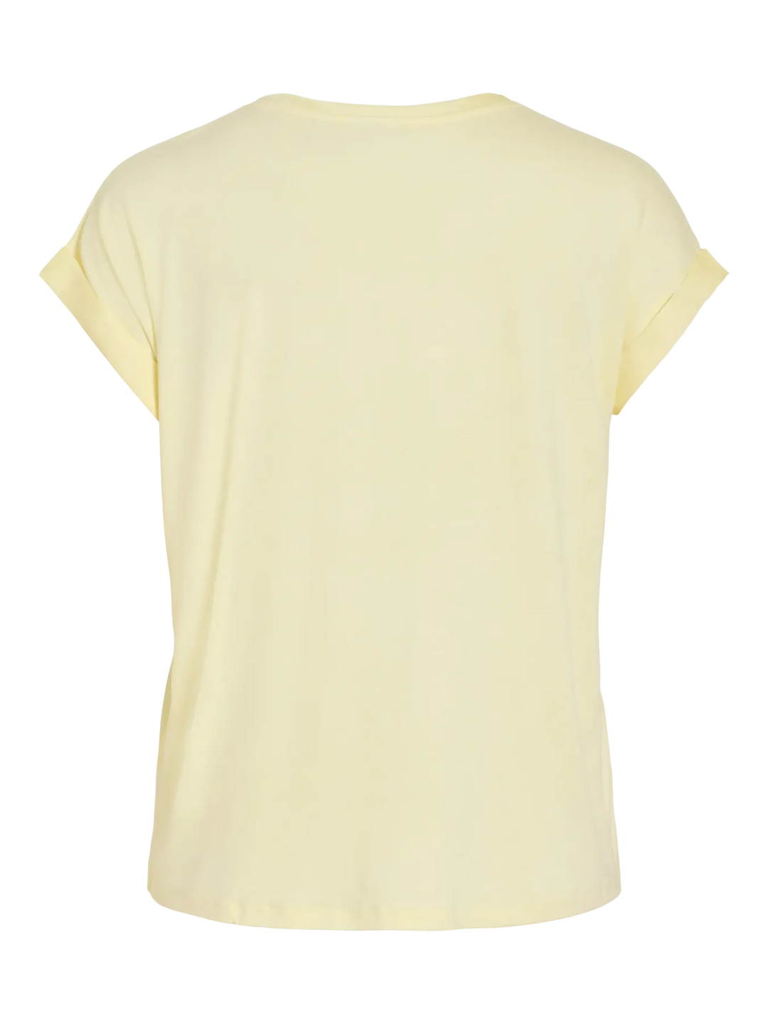 ELLETTE - Satin T-shirt - Pastel Yellow