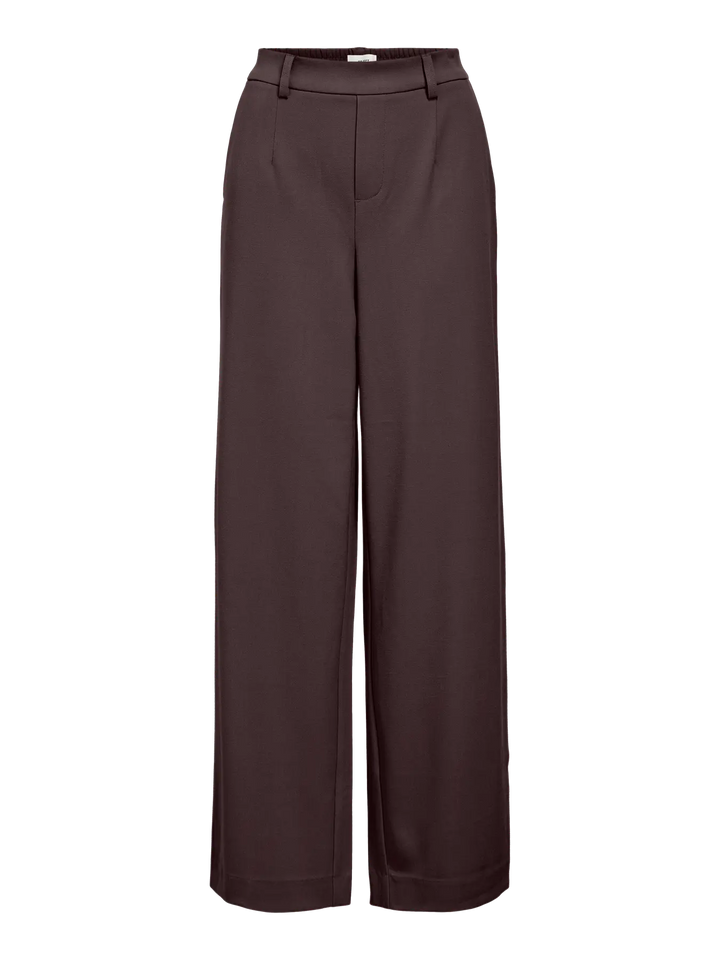 LISA Wide - Suit Pants - Seal Brown