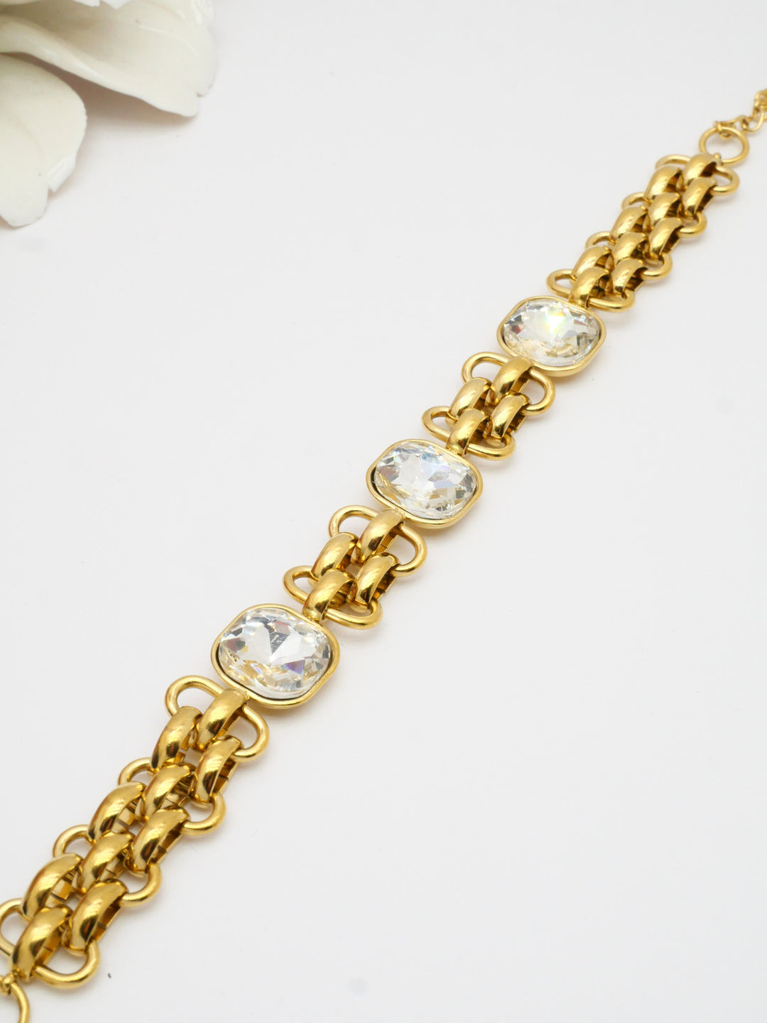 Sissela - Armband med stenar - Kristall