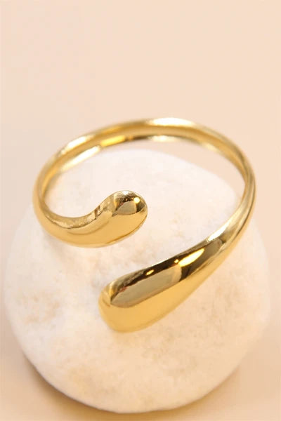 BIG DROP - Stelt armband - Guld