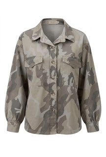 MARTA - Moonstone Camo Jacka/Skjorta - Beige Camo