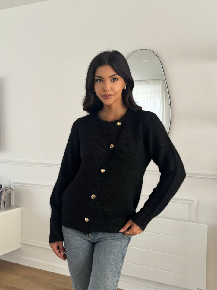 SELECTED BY KABARE - Miranda - Kofta med sned knäppning