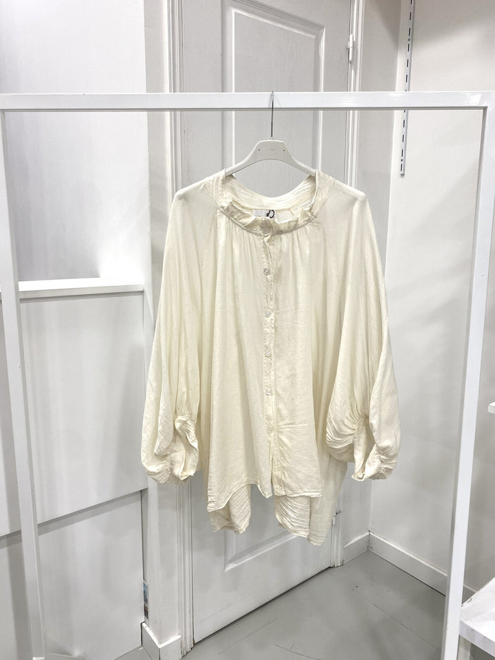 FLORIDA - Bohemisk bomullsblus - Creme