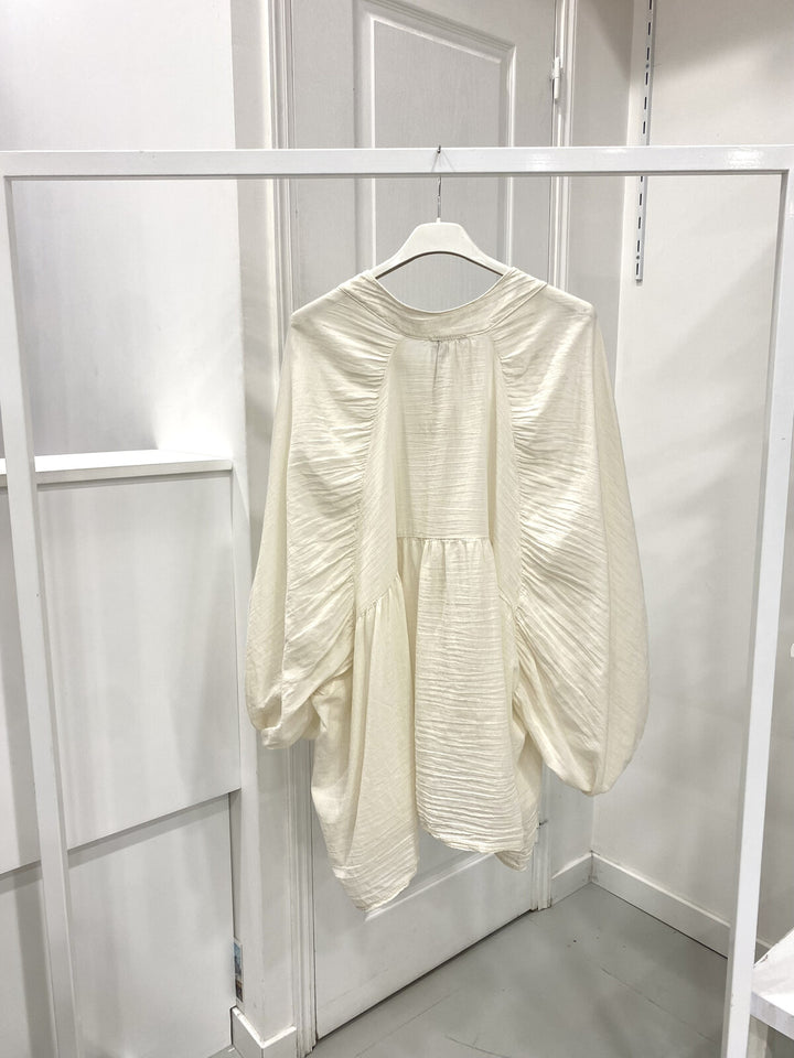 FLORIDA - Bohemisk bomullsblus - Creme