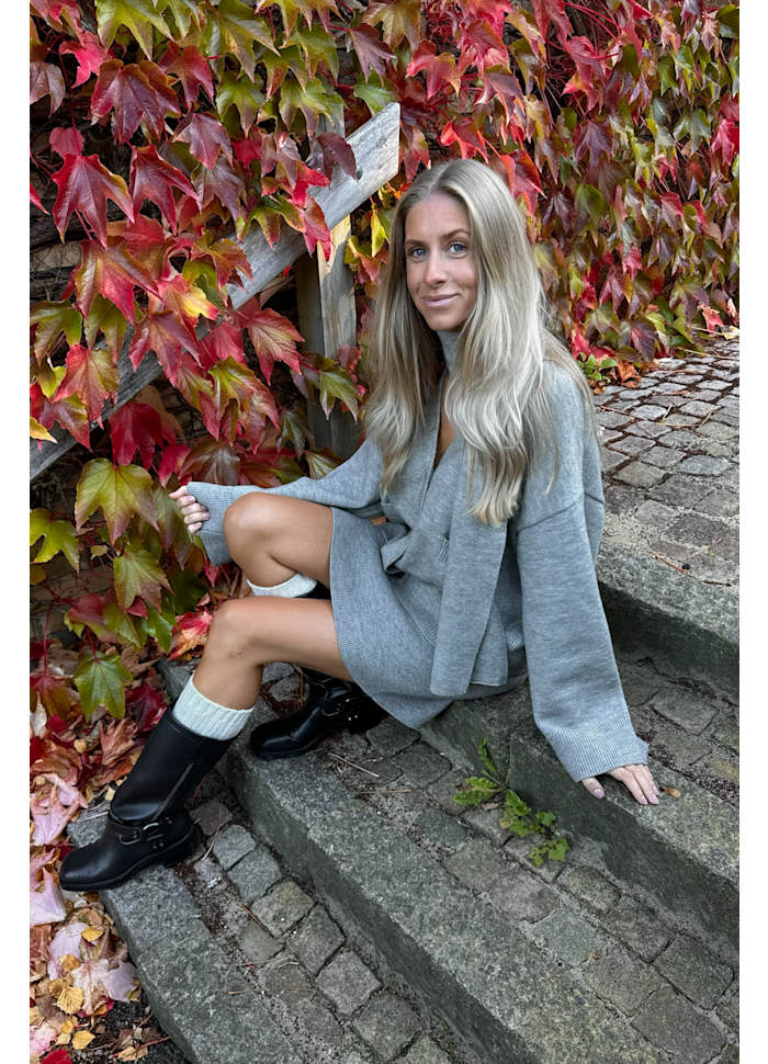 MOLLY - Cardigan - Grey Melange