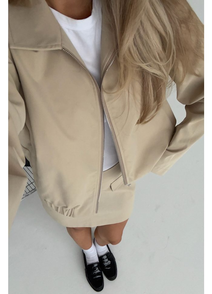 SARAHL - Bomber Jacket - Beige