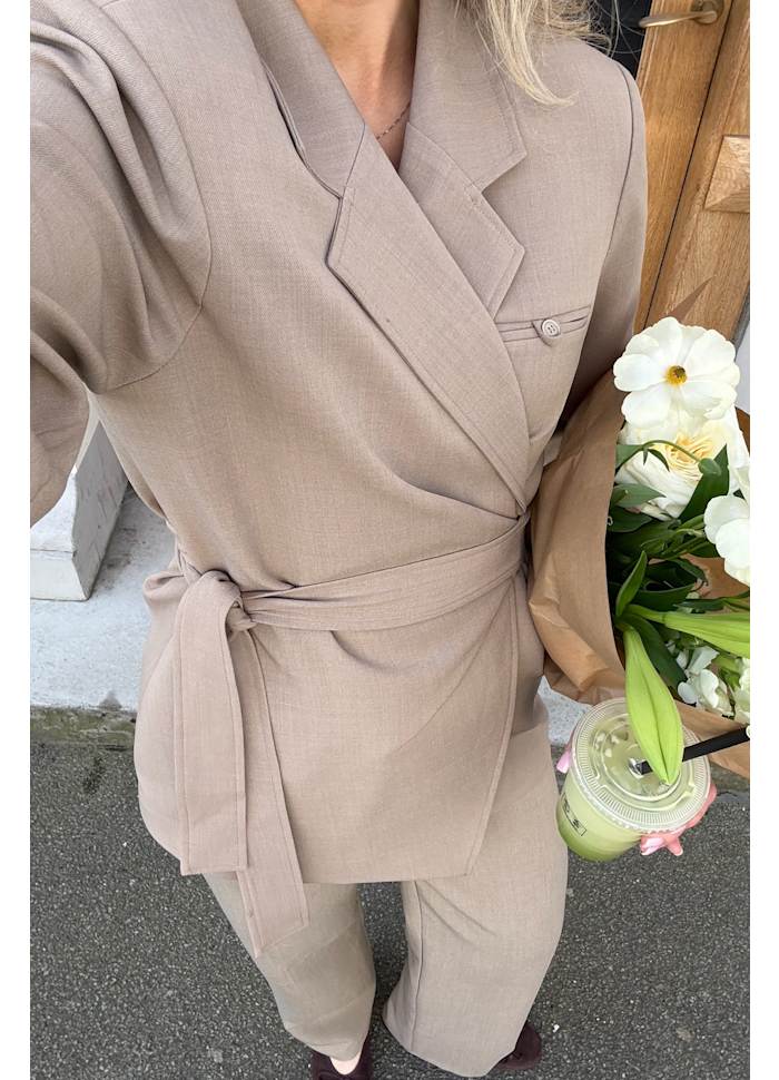 ELINAL - Blazer - Light Brown