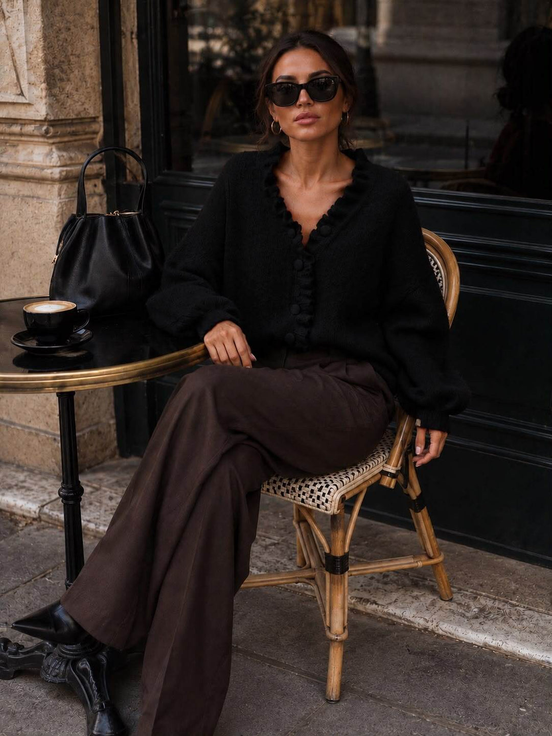 EMMY - Knit Cardigan - Black